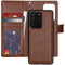 iMoshion Hoesje Geschikt voor Samsung Galaxy S20 Ultra Hoesje Met Pasjeshouder - iMoshion Uitneembare 2-in-1 Bookcase met rits - Bruin