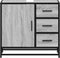 vidaXL - Wastafelkast - 65x33x60 - cm - bewerkt - hout - grijs - sonoma - eikenkleurig