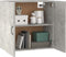 vidaXL - Wandkast - 60x31x60 - cm - bewerkt - hout - betongrijs