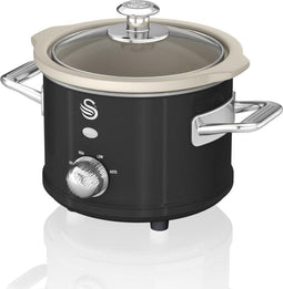 Swan Retro - Slowcooker - Zwart - 1.5 liter