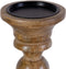 Kaarshouder 14 x 14 x 38 cm Bruin Mangohout