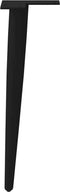 vidaXL - Salontafelpoten - conische - vorm - 4 - st - 42-43 - cm - staal - zwart