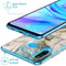iMoshion Hoesje Geschikt voor Huawei P30 Lite Hoesje Siliconen - iMoshion Design hoesje - Wit / Zwart / Shattered Beige Marble