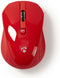 Nedis MSWS400RD - Draadloze muis - Instelbare DPI 800/1200/1600 - Rood