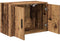 vidaXL - Garage - wandkast - bewerkt - hout - oud - hout