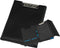 Klembord A4 Rillstab - triple met omslag - hoogwaardig kunstleder - zwart
