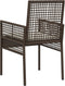 vidaXL - Tuinstoelen - 2 - stuks - met - Kussens - Bruin - Poly - Rattan