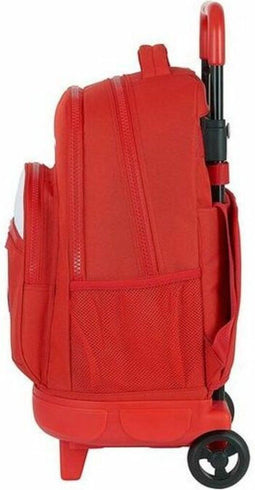 Schoolrugzak met Wielen Compact Atlético Madrid M918 Rood Wit (33 x 45 x 22 cm)