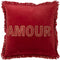 J-Line kussen Amour - textiel - rood/goud