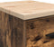 vidaXL - Garagekast - 40x51x85 - cm - massief - grenenhout - gerookt - eiken