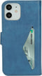Mobiparts Classic Wallet Case - Flip cover - Ruimte voor pasjes - Steel Blue (iPhone 12, iPhone 12 Pro)