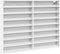 vidaXL - Vitrinekast - 100x8,5x75 - cm - bewerkt - hout - wit