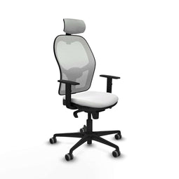 Piqueras y Crespo 1D036G2 - Bureaustoel - Hoofdsteun - Wit