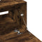 vidaXL - Wastafelkast - 40x37x59 - cm - bewerkt - hout - gerookt - eikenkleurig
