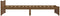 vidaXL - Bedframe - massief - hout - honingbruin - 90x190 - cm