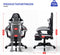 Stane ST-0029 - Ergonomische Gamestoel - Verstelbaar met Voetsteun - Zwart/Wit