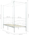 vidaXL - Hemelbedframe - metaal - wit - 100x200 - cm