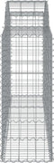vidaXL - Schanskorven - 5 - st - gewelfd - 200x50x100/120 - cm - ijzer