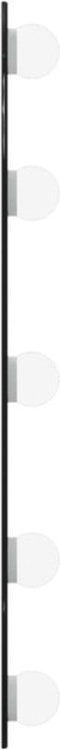 vidaXL - Wandspiegel - met - LED's - ovaal - 20x50 - cm - glas