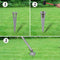 vidaXL - Gaashek - met - palen - 25x0,8 - m - gegalvaniseerd - staal