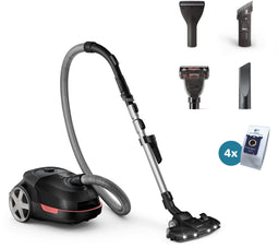 Philips XD6142/12 - Stofzuiger met stofzak - TriActive+ LED-mondstuk AirflowMax-technologie