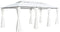 vidaXL - Prieel - met - gordijnen - 180g/m² - 600x298x270 - cm - wit