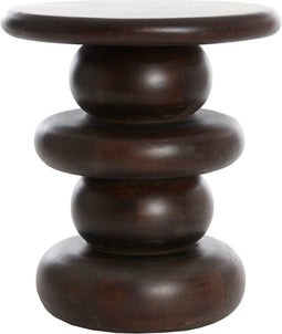 Light & Living Bijzettafel Azalas - 40cm - Donkerbruin