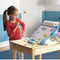 Melissa & Doug - Houten Teken Ezel - Dubbelzijdig met schoolbord en dry-erasebord - Inclusief papierrol en accessoires