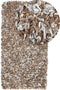 MUT - Shaggy vloerkleed - Lichtbruin - 80 x 150 cm - Leer