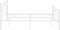 vidaXL - Bedframe - met lattenbodem - 120x200 cm - wit