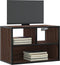 vidaXL - Tv-meubel - 60x31x39,5 - cm - bewerkt - hout - metaal - bruin - eikenkleurig
