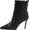 Guess Dafina - Enkellaarzen - Velour opdruk - Zwart - Maat 37