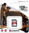 Kingston Canvas React Plus - SDXC Geheugenkaart 128GB - UHS-II U3 V90 300MB/s Lezen 260MB/s Schrijven