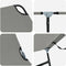 vidaXL - Inklapbare - Zonne-Lounger - Draagbaar - Grijs - 600D - Oxford - Stof