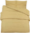 vidaXL - Dekbedovertrekset - lichtgewicht - 155x220 - cm - microvezel - taupe
