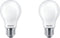 Philips energiezuinige LED Lamp Mat - 40 W - E27 - warmwit licht - 2 stuks - Bespaar op energiekosten