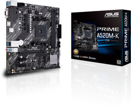 ASUS Prime A520M-K - Moederbord AM4 - Micro-ATX 2x DDR4 M.2 1Gbit/s-Ethernet (4718017826921)