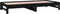 vidaXL - Slaapbank - uitschuifbaar - 2x(80x200) - cm - massief - grenenhout - zwart