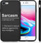 iMoshion Hoesje Geschikt voor iPhone SE (2022) / SE (2020) / 8 / 7 Hoesje Siliconen - iMoshion Design hoesje - Zwart / Sarcasm