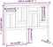 vidaXL - Hoofdbord - 165,5x4x100 - cm - massief - grenenhout - wit