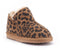 Warmbat Willow Print Panther Dames Sloffen - Suède - Wol - Chestnut