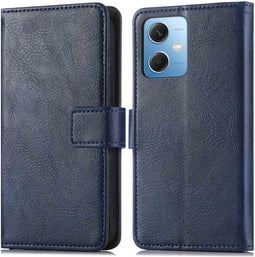 iMoshion Hoesje Geschikt voor Xiaomi Redmi Note 12 Hoesje Met Pasjeshouder - iMoshion Luxe Bookcase - Donkerblauw