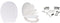 Bathroom Solutions - Toiletbril - Duroplast Soft Close 18 inch - Wit
