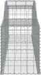 vidaXL - Schanskorven - 8 - st - gewelfd - 300x50x60/80 - cm - gegalvaniseerd - ijzer