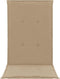 vidaXL - Tuinstoelkussens - 2 - st - hoge - rug - 120x50x3 - cm - stof - beige