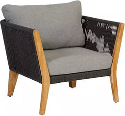 Exotan Loungestoel Tuin San Remo - Teak - Grijs - 70x88x96