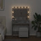 vidaXL - Kaptafel - met - LED - Verlichting - - - Grijs - Sonoma - 78,5x41x135 - cm