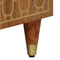 vidaXL - Nachtkastje - 50x33x60 - cm - massief - mangohout