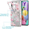 iMoshion Hoesje Geschikt voor Samsung Galaxy A51 Hoesje Siliconen - iMoshion Design hoesje - Roze / Transparant / Blossom Watercolor