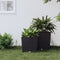vidaXL - Plantenbak - met - uitneembare - bak - rattan-look - 21/32 - L - PP - antraciet